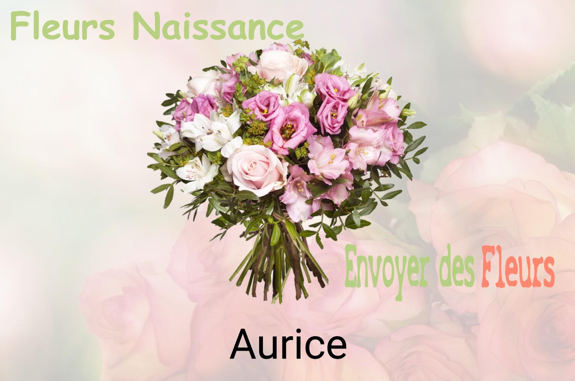 Bouquet de fleurs de naissance livré à Aurice